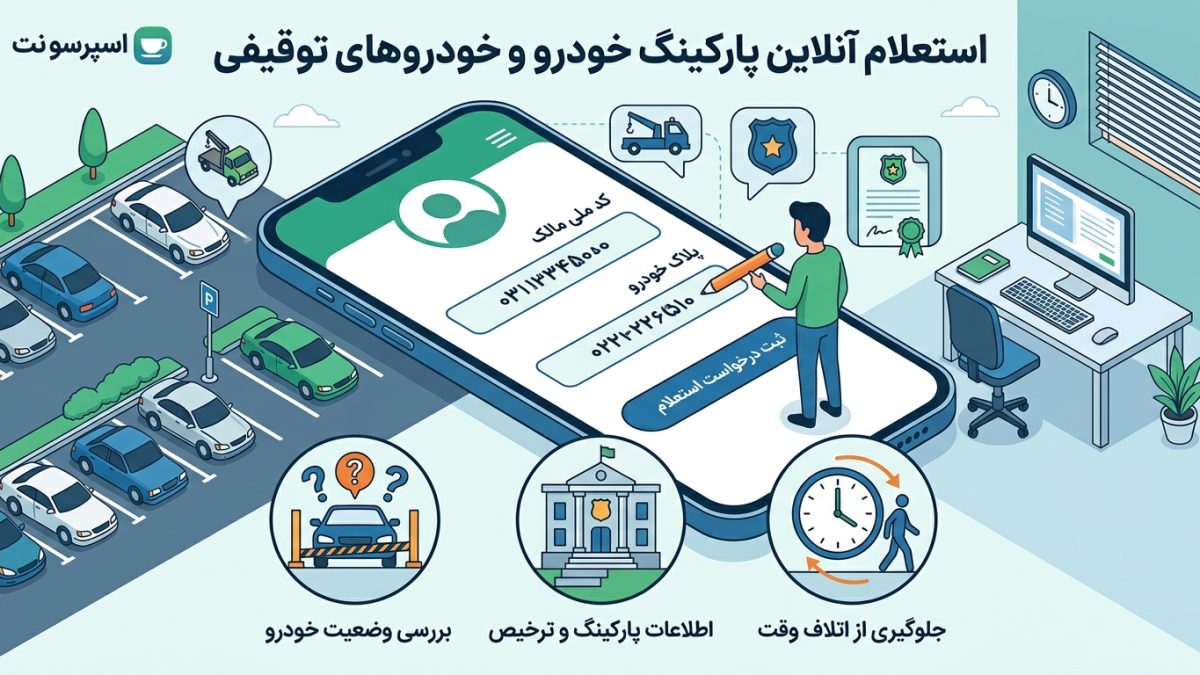 استعلام پارکینگ خودرو؛ بررسی خودرو توقیفی و پارکینگ دولتی