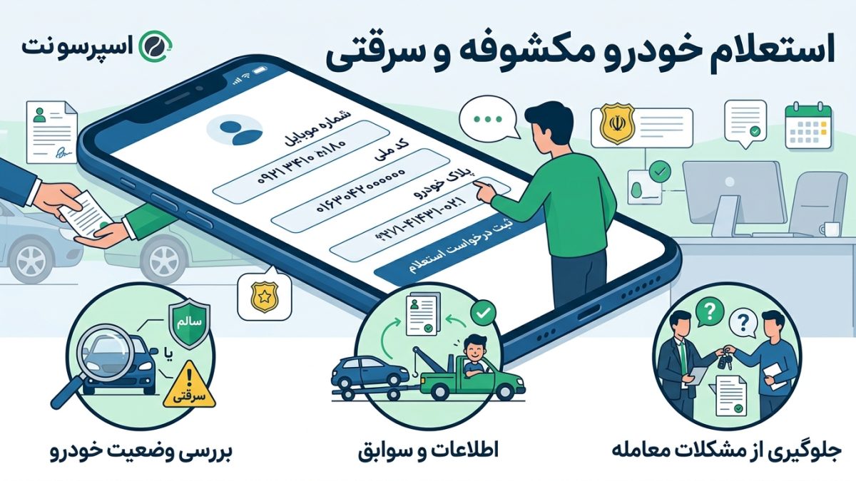 استعلام خودرو مکشوفه؛ بررسی خودرو سرقتی قبل از خرید