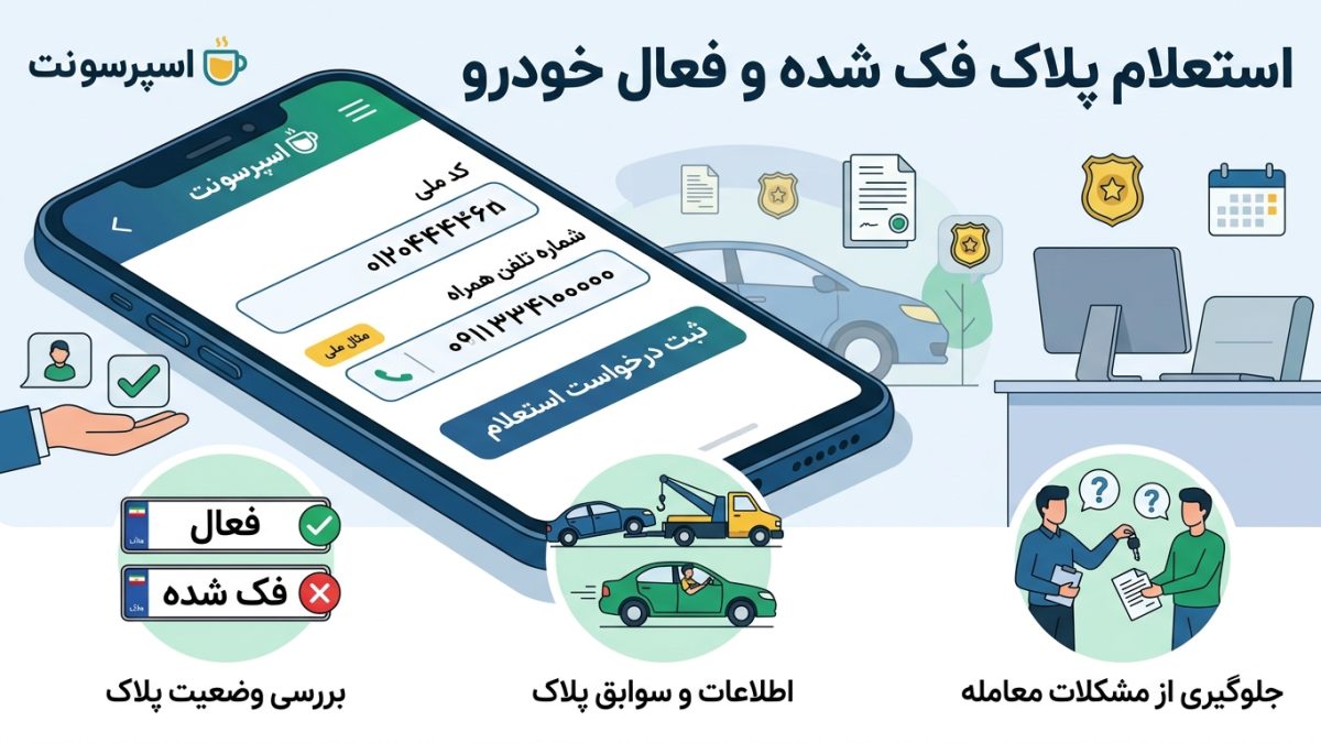 استعلام پلاک فک شده و فعال؛ بررسی وضعیت پلاک خودرو