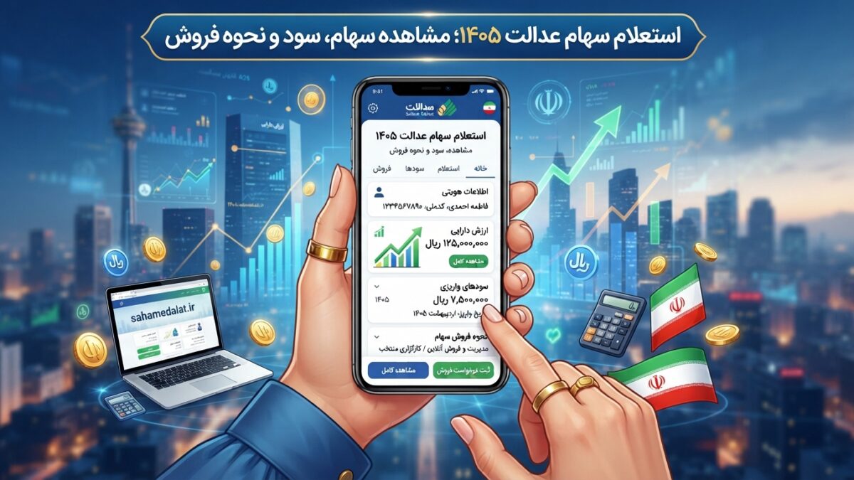 استعلام سهام عدالت ۱۴۰۵ ؛ مشاهده سهام، سود و نحوه فروش